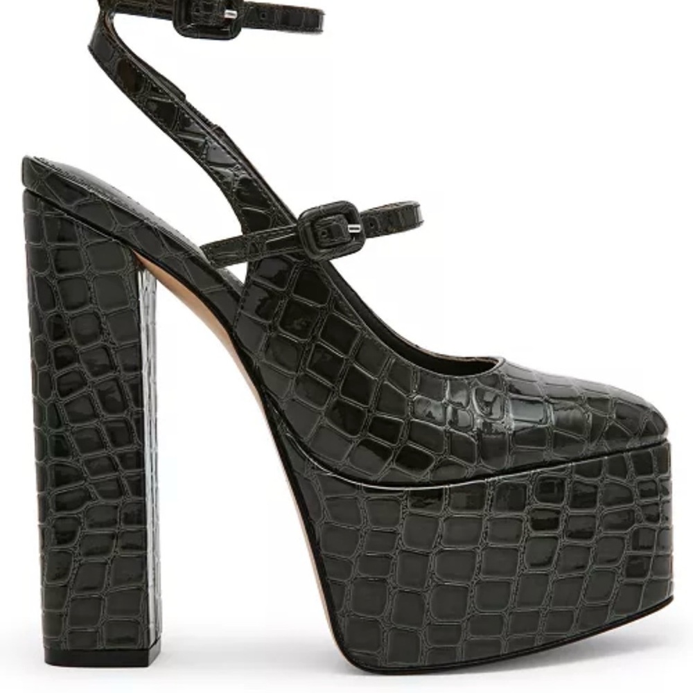 Steve Madden Olive Platform Shoes - Picture 2 of 3